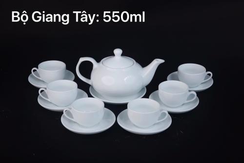 Bộ ấm trà gốm sứ Giang tây 550ml